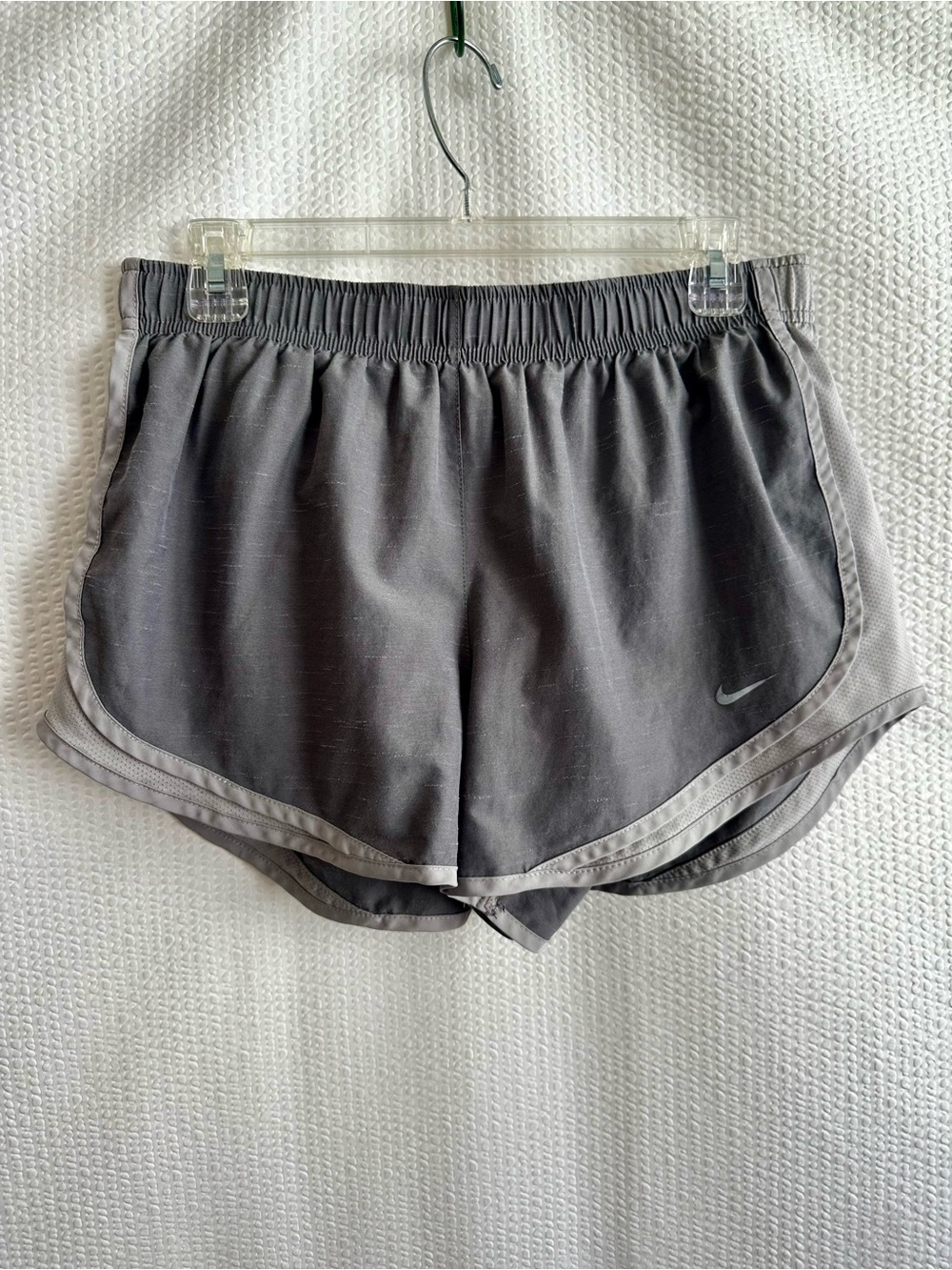 Nike Dri-FIT Tempo Running Shorts Gray Lined Athletic Gym Shorts Size: Large